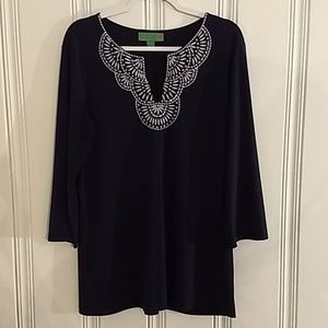 Gorgeous Navy Tunic by Island Republic Large